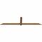 Ekena Millwork Eugene Smooth Timber Gable Bracket, Western Red Cedar, 84"W x 21"H x 1 1/2"D x 3 1/2"F, 6/12 Pitch GBW084X21X0204EUG00SWR - alternate 2